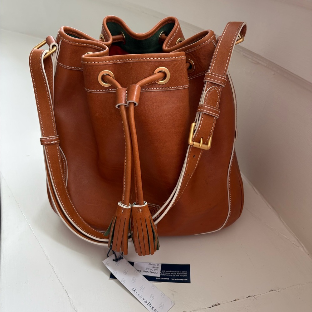 Dooney & Bourke Tan Leather Shoulder Bag